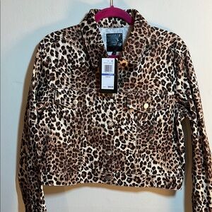 NWT-Leopard Print Jacket-by Ultra Flirt-L